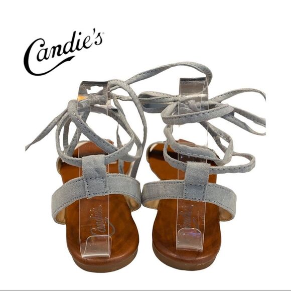 Candie's Women's Colorful Studded Ankle Tie Wrap Sandals 9.5 - Picture 6 of 7